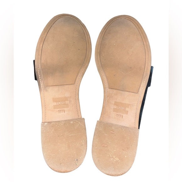 Toms Estel Black Loafers Size W7.5 - Picture 5 of 6